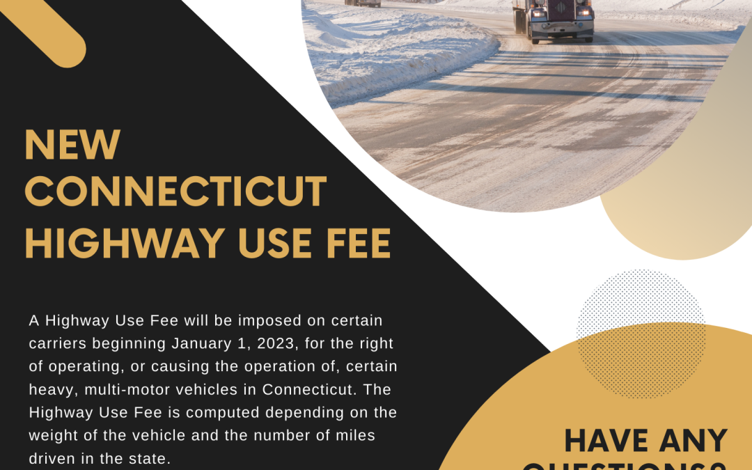 CONNECTICUT HIGHWAY USE FEE FLYER