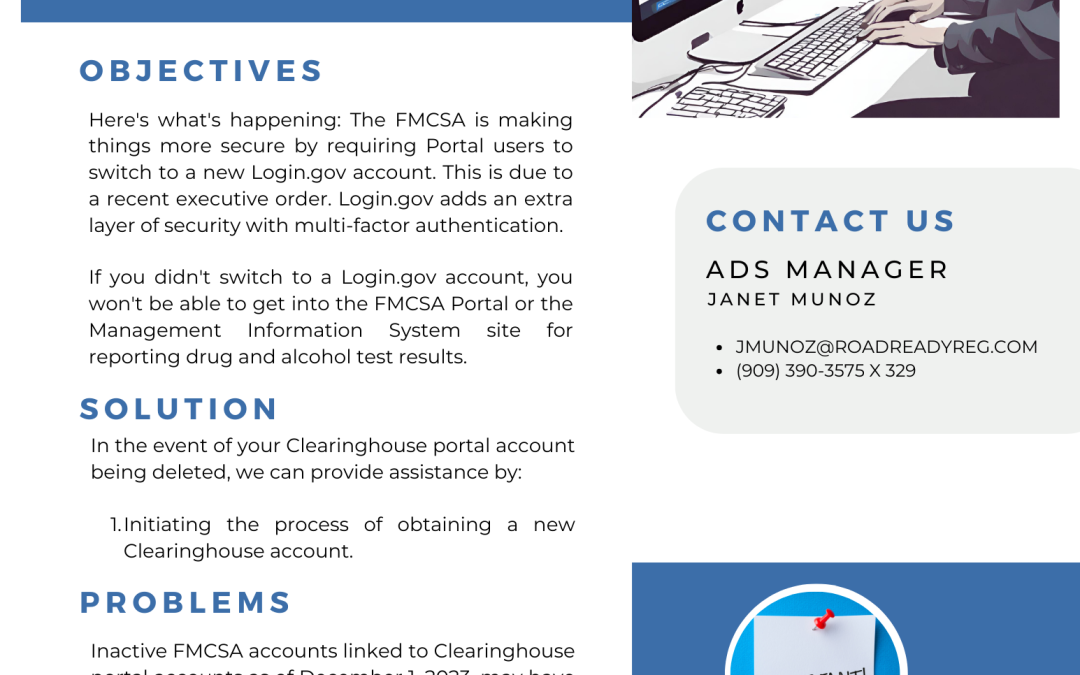 CLEARINGHOUSE AND FMCSA PORTAL